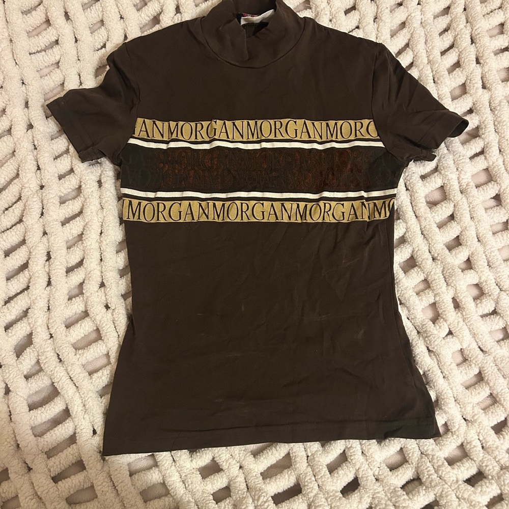 Vintage Brown and Yellow Graphic Top